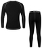 Men Long Sleeve Thermal Fleece Lined Compression Underwear Set Bicycle Jersey Base Layer Shirt and Pants Leggings for Cycling Running Jogging XXL 35*5*25cm