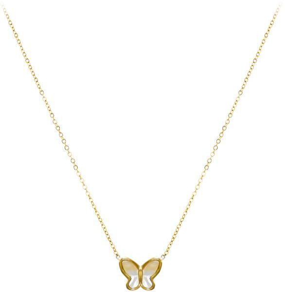 Aiwanto Necklace Neck Chain With Butterfly Pendant Elegant Gold Necklace Gift For Womens Girls Necklace