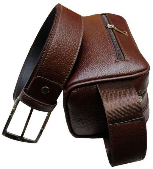 EMB Stylish belt Casual leather bag with handle