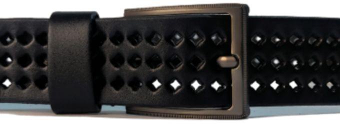 Genuine Leather Casual Belt For Men - Black