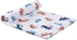Wonder Wee - Soft and Smooth Mulmul Faric Baby Swaddle Wrap Pack of 1 - 112cm Cars- Babystore.ae