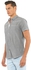 Casual Short Sleeves Shirt - Grey -GREY