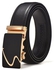 Men's Leather Belt Automatic Buckle Business Belts-Black