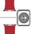 leatherloop brand for apple smart watch with magnet 42 mm red