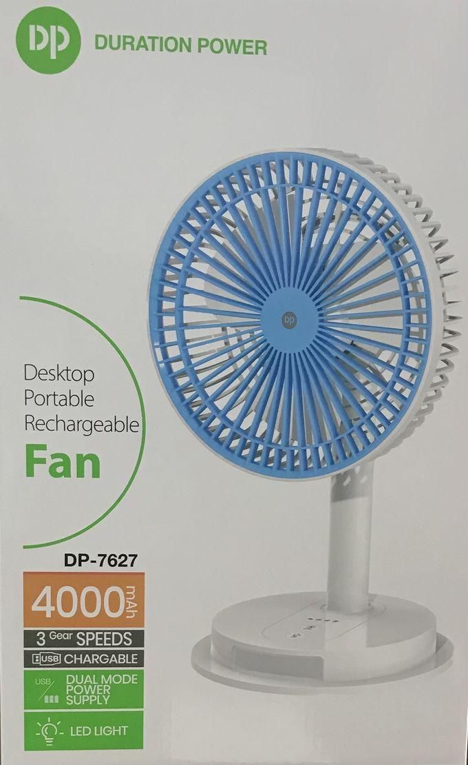 Dp Led Light Rechargeable Mini Fan