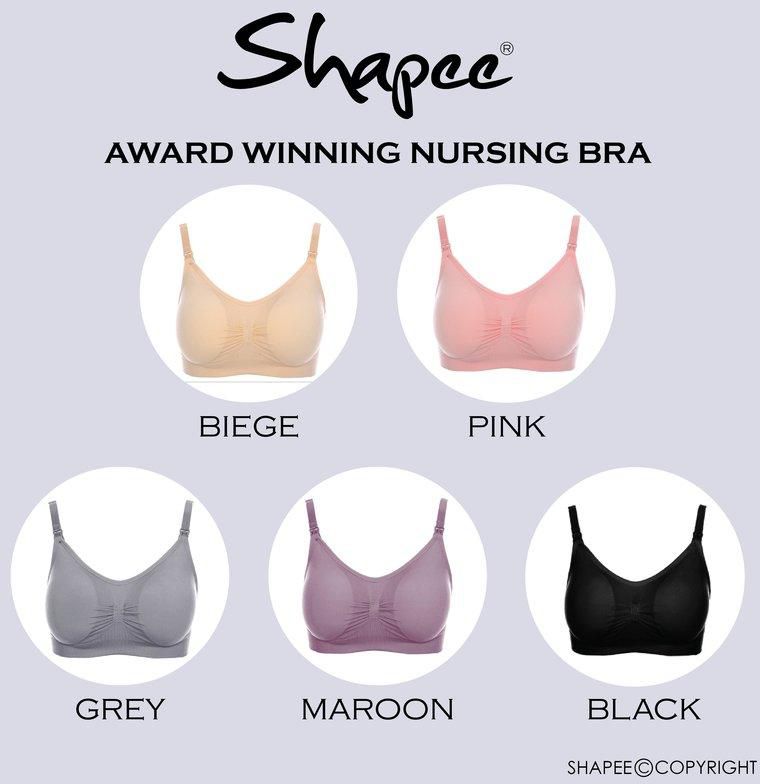 Shapee Nursing Bra, NURSING BRA CLASSIC - 3 Sizes (5 Colors)