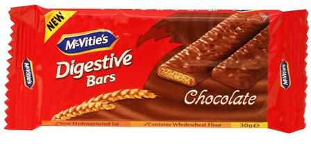 McVities Digestive Bars Covered with Chocolate 30 G