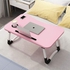 Laptop Bed Tray Table, Portable For Reading Book (Pink)