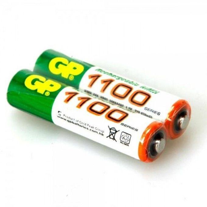 GP Batteries Rechargeable Batteries - AAA -1100 - 2 Pcs
