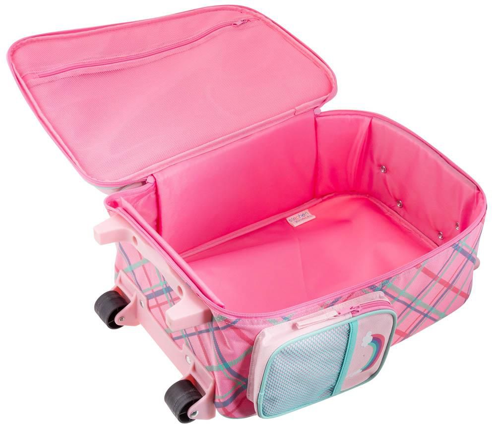 Stephen Joseph - Classic Rolling Trolley Bag - Pink Unicorn- Babystore.ae
