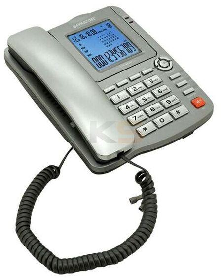Sonashi Caller ID Phone Silver Color (STP-4004D)