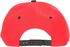 MG Cap for Men, Free Size, Black and Red, Polyester, C-13