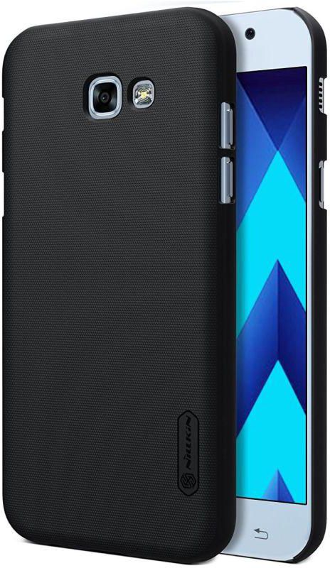 Frosted Shield Hard Case Cover With Screen Protector For Samsung Galaxy A7 (2017) Black
