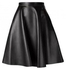Half Cloche Leather Skirt