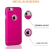 For iPhone 6/6S TPU Hard Alloy Metal Case Aluminum Back Cover For Apple iPhone 6/6S 4.7inch S-PINK