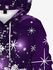 Plus Size Christmas Snowflake Snowman Print Fleece Lining Kangaroo Pocket Hoodie - Xl