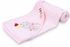 babyshoora Blanket For Babies, Premium Cotton Decorated - Pink