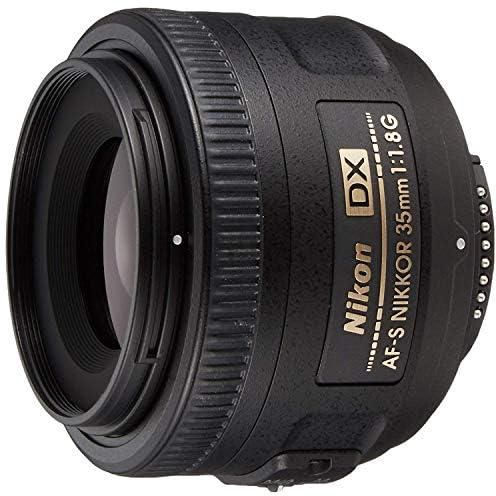 Nikon 35Mm F/1.8G Af S DX Nikkor Lens For Nikon Dslr Cameras, Black, JAA132DA