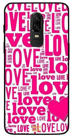 Skin Case Cover -for OnePlus 6 Love Magazine نمط يعبر عن الحب