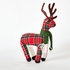 Blovec Chamdol Tartan Tabletop Standing Reindeer - 25x10x40 cm
