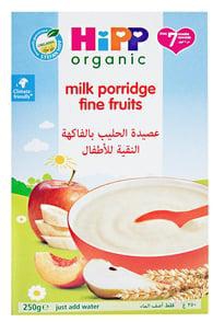 Hipp Organic Milk Porridge Fine Fruits 250 g