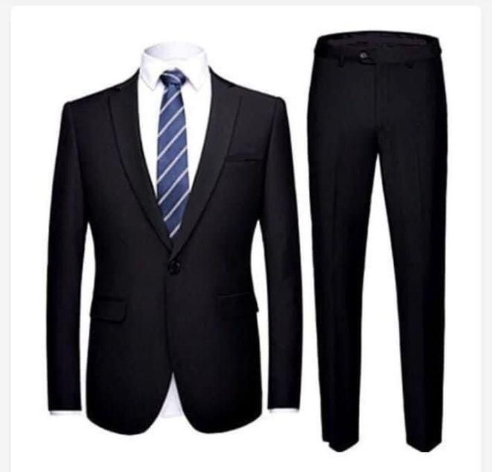 Men’s Slim Fit Suit Corporate Suit-black