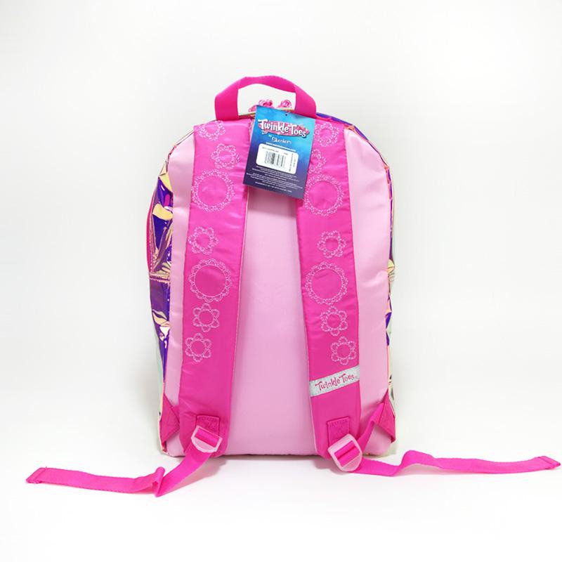 Skechers Twinkle Toes Laser School Bag Backpack (Pink)