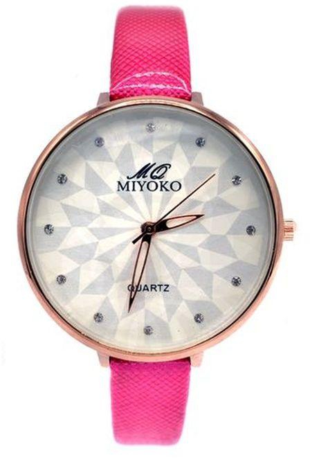 Miyoko MQ-350PI Miyoko Leather Watch - Pink
