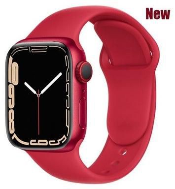 Apple Watch Band 45mm Soft Silicone Sport Band Replacement Wrist Strap Compatible for iWatch Apple Watch Series 7 Nike+,Sport,Edition