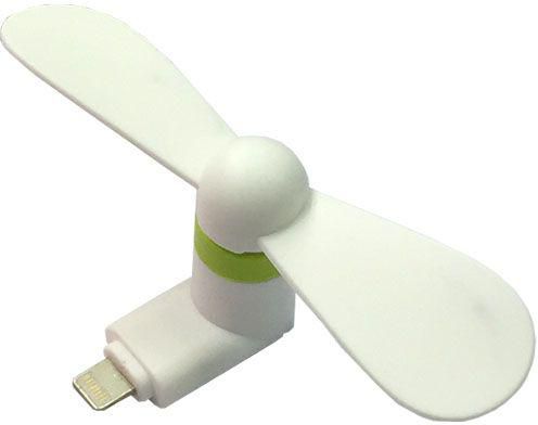Portable Mini USB Mobile Fan for iOS Devices, White