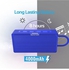 مكبر صوت لاسلكي مضاد للماء مزود بفتحة لبطاقة مايكرو SD ومنفذ AUX أزرق