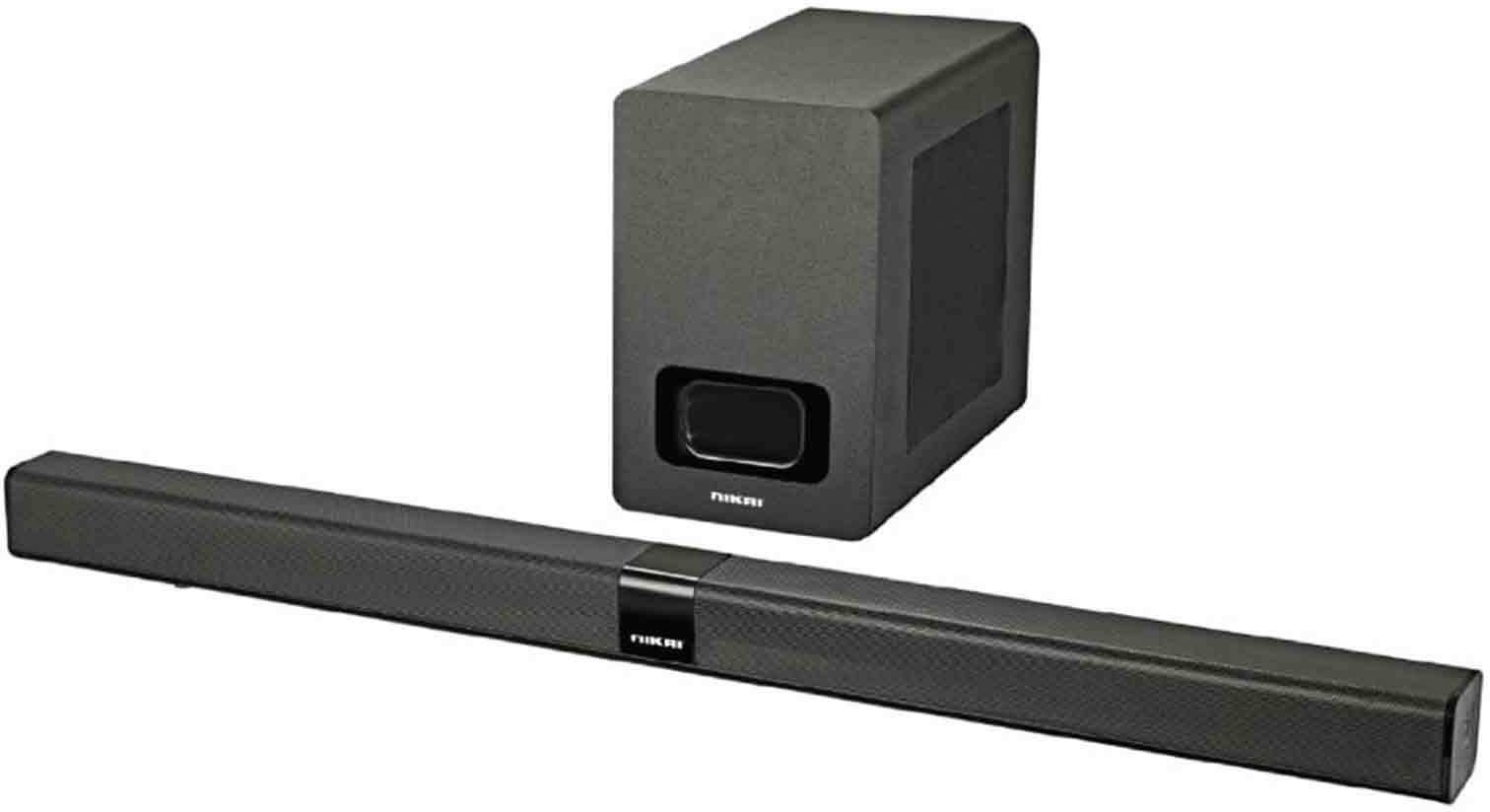 Nikai NSBWF350-WL 2.1 Channel Detachable Sound Bar Speaker With Wireless Subwoofer Black