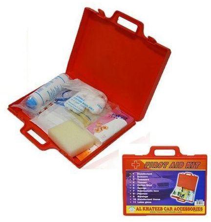 Generic All Purpose First Aid Kit Box for Car,Home ,Office,Camping,Sports (10 Pieces) - Red