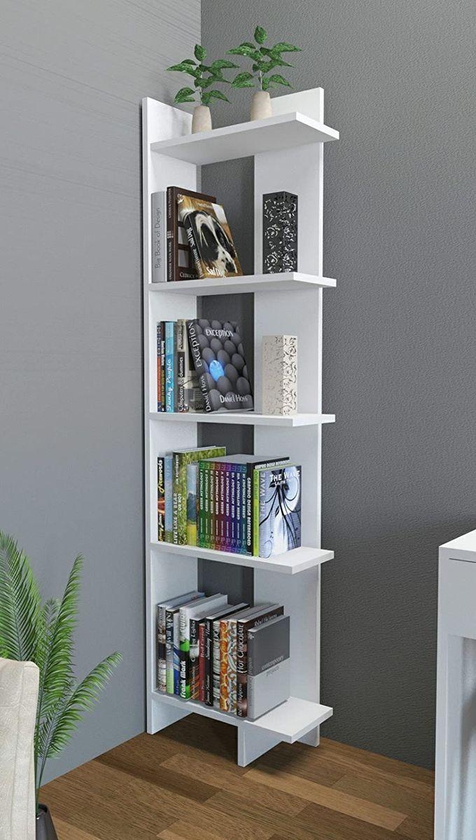 Modern Home Modern Bookshelf And Accessories Unit _ White _ 170×45×20