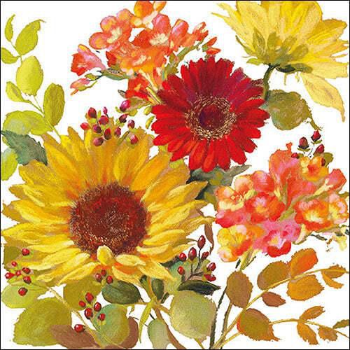Ambiente Large Sunny Flowers Napkins