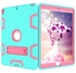 Shockproof Case Cover With Kickstand For Apple iPad Mini 4 7.9-Inch Turquoise/Rose