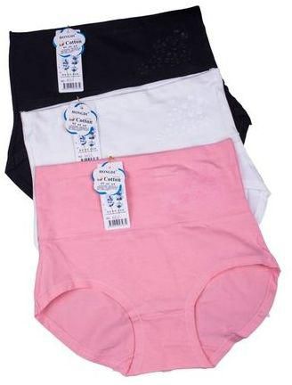 Fashion 3 Pieces Pure Cotton Seamless Ladies Panties - Assorted