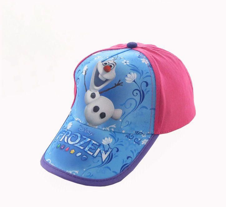 Frozen Child Sunbonnet Cartoon Baseball Cap - قبعة رأس للأطفال بشكل كرتوني