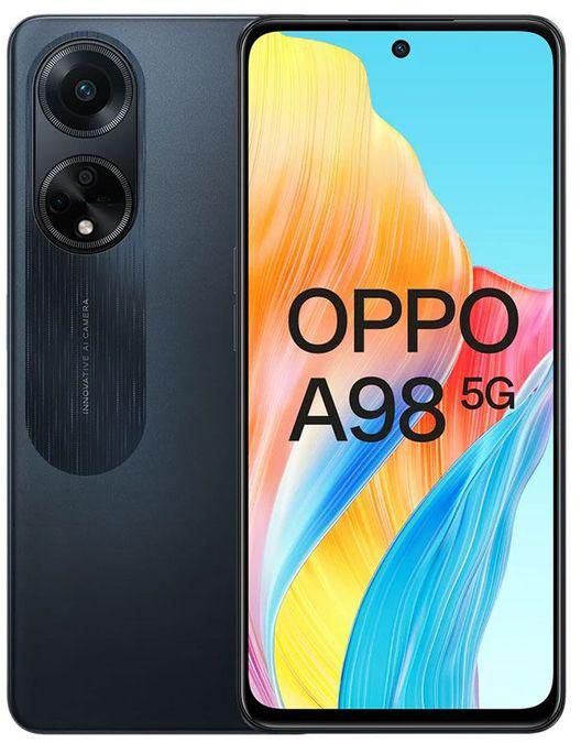OPPO A98 5G - 6.72 Inch 8GB/256GB Dual Sim Mobile Phone - Cool Black (D)