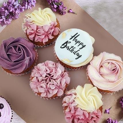Happy Birthday Vanilla Cupcakes