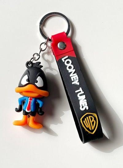 Multifunctional keychain in the shape of cartoon with ribbon with the words LOONEY TUNES for easy of use