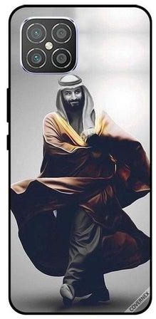 غطاء حماية واقٍ بطبعة الأمير محمد بن سلمان وهو يسير لهاتف هواوي نوفا 8 SE متعدد الألوان