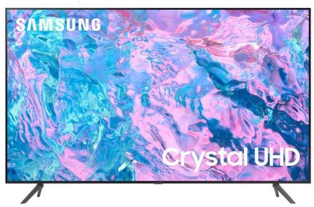 Samsung 55 Inch 4K Crystal UHD Smart LED TV With Built-In Receiver UA55CU7000UXEG, Black