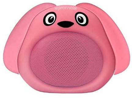 Apple iPhone 8 Plus Portable Mini Bluetooth Speaker, Premium Cute Dog Animal Bluetooth Wireless Stereo Audio with Handsfree Calling and Superior Sound, Rich Bass for Smartphones, Promate Snoopy Pink