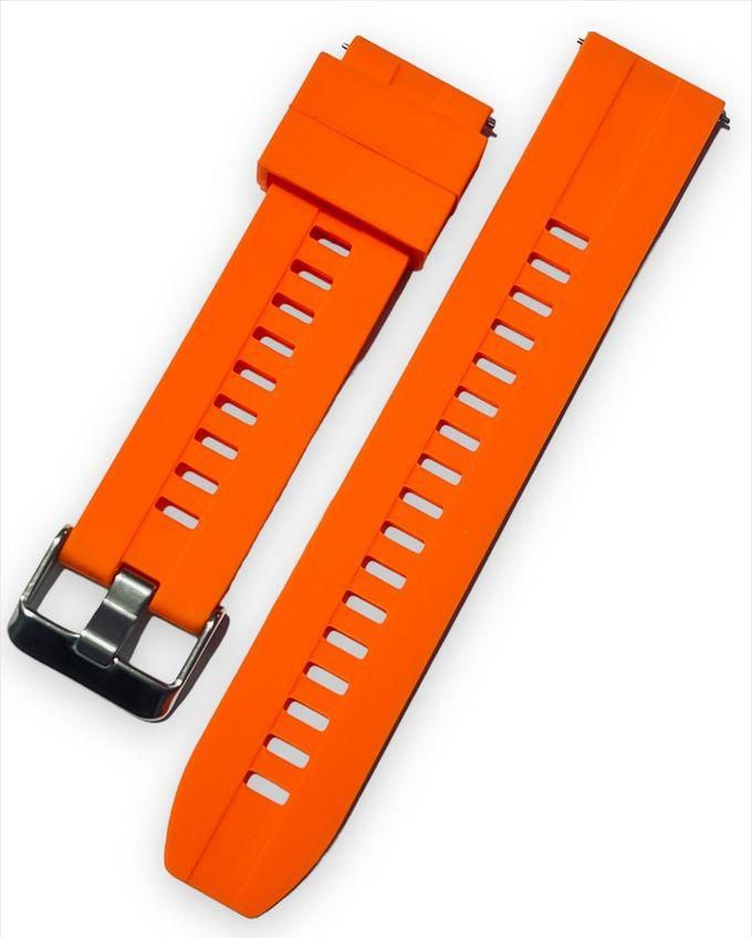 Replacement Silicone Strap 22mm For Samsung Galaxy Watch 3 45 / Watch 46 / Gear S3 - Orange