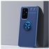 Autofocus For OnePlus 9 Metal Ring Holder TPU Case(Blue+Blue)