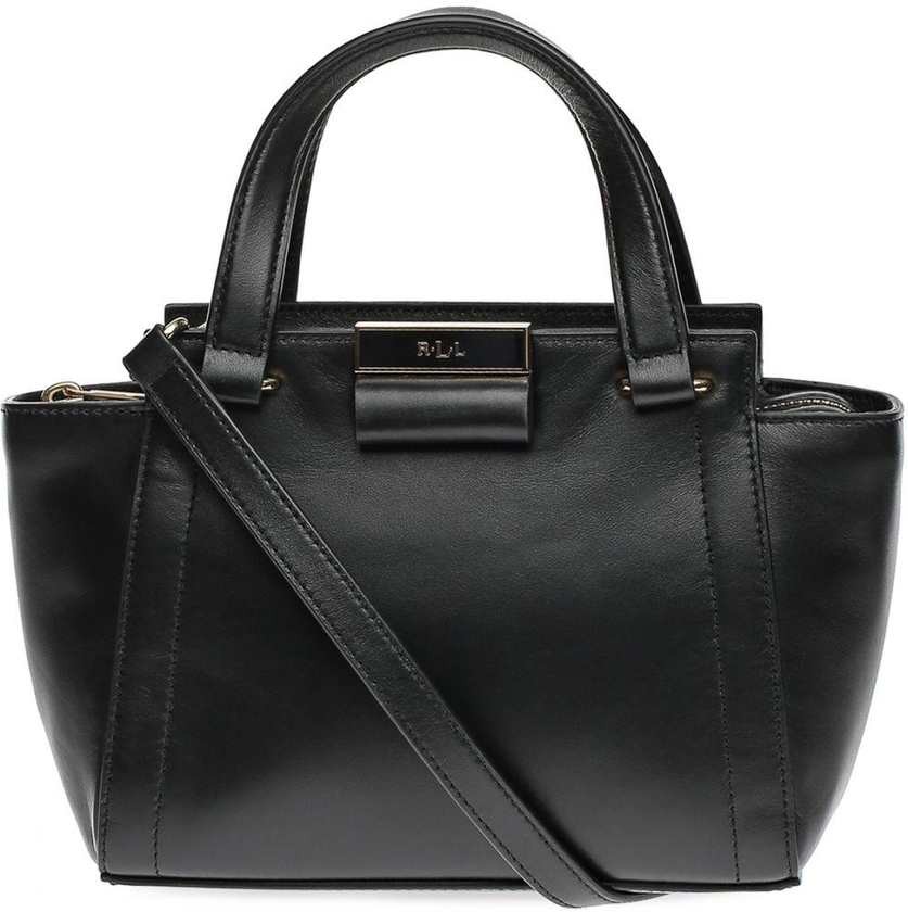 Lauren By Ralph Lauren 431617421001 Satchel Bag for Women - Leather, Black