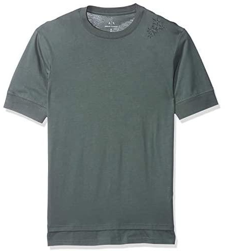 Armani Exchange Men's 3GZTLG T-Shirt, Green (Urban Chic 1839), Small