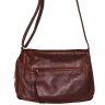 Concealed Carry Purse - Monterey Flap Leather Bag by Coronado Leathermahogany