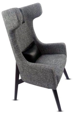 Gray waiting chair